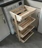 Rustic Wooden 4 Tier Fruit & Vegetable Storage Tower