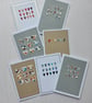Liberty Print Fabric Hearts Card (mini hearts) - Image 2