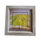 Handcrafted wire snowdrop art