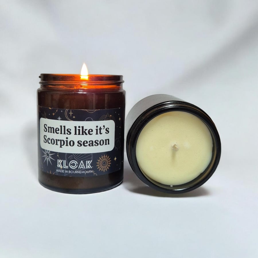 Scorpio Season Candle: Soy Wax Candles for Scorpio's