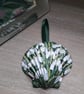 Snowdrops handpainted shell wall art.  