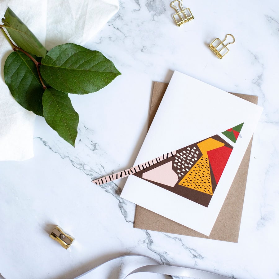 Pheasant Pop up Card