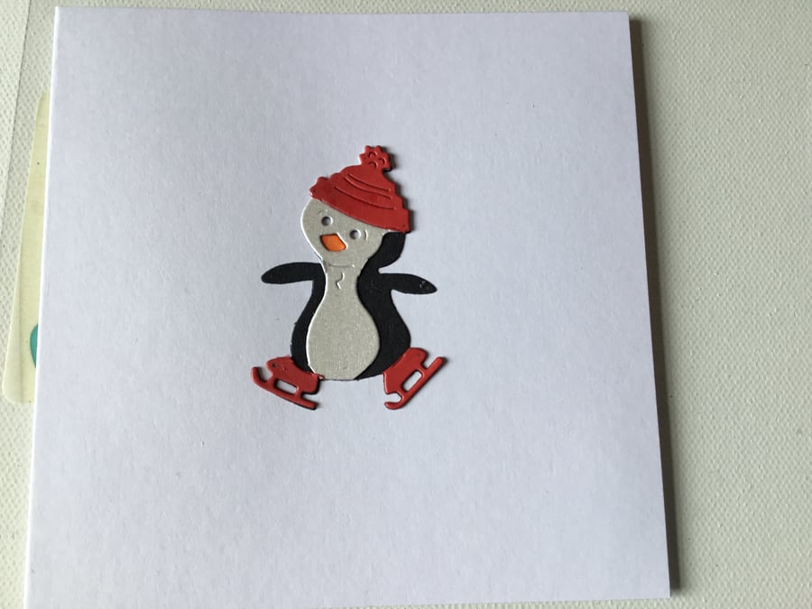 christmas card. Xmas card. Penguin card. Card for Christmas 23033