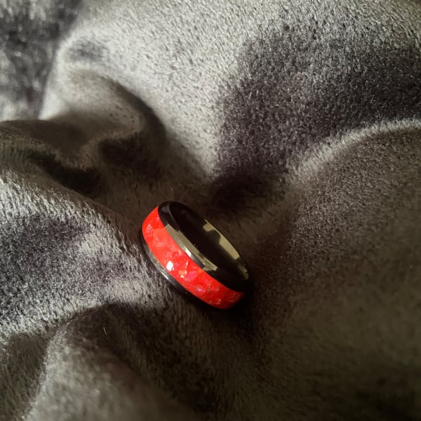 Resin ring handmade with gloss finish