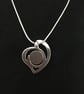 Handcrafted Tri-Coloured Heart Pendant - Image 8