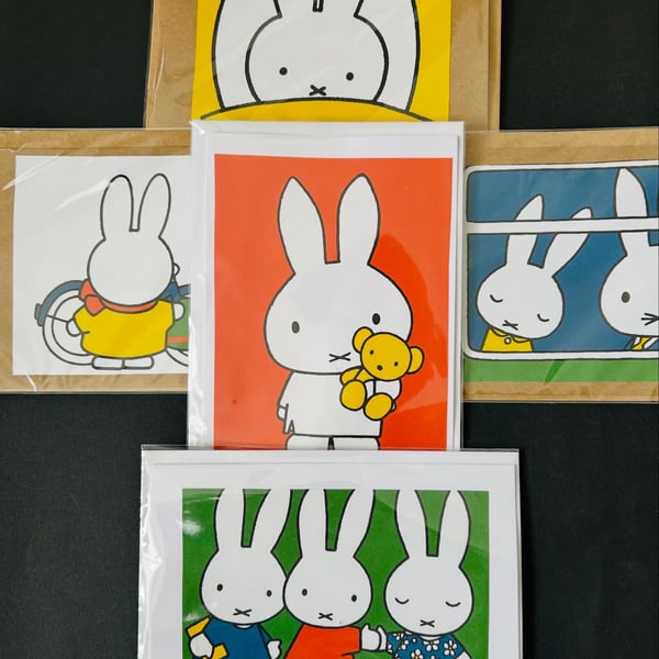 Repurposed Miffy Greeting Cards