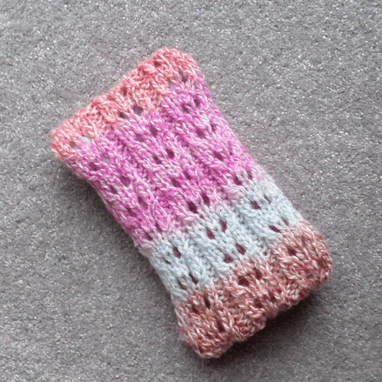 KNITTING PATTERN PDF Double Eyelet Scarf