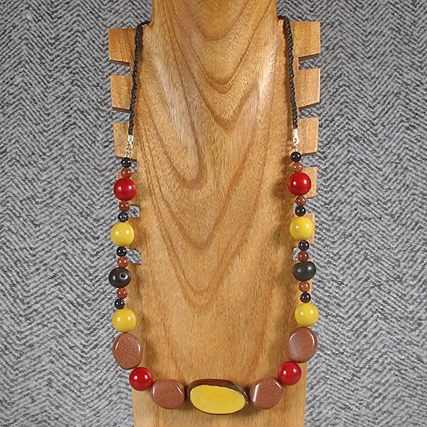 Tagua Gold Necklace.