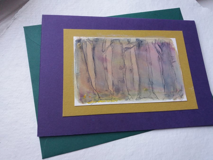 greetings card - trees