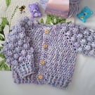 Purple and Blue Indy Cardigan 0-3 months