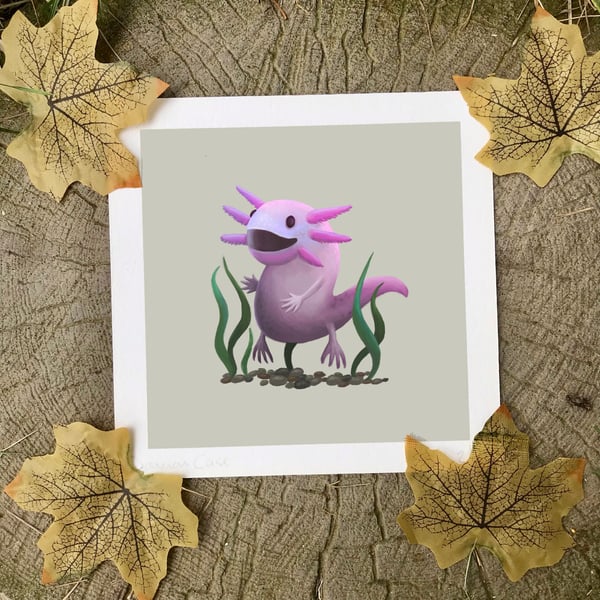 Axolotl Art Print