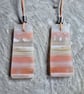 Natural Warring States Agate Trapezoid Pendants - Image 1