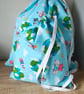 Space Themed Fabric Gift Bags Set of two, Large & Small with Free Gift Tags
