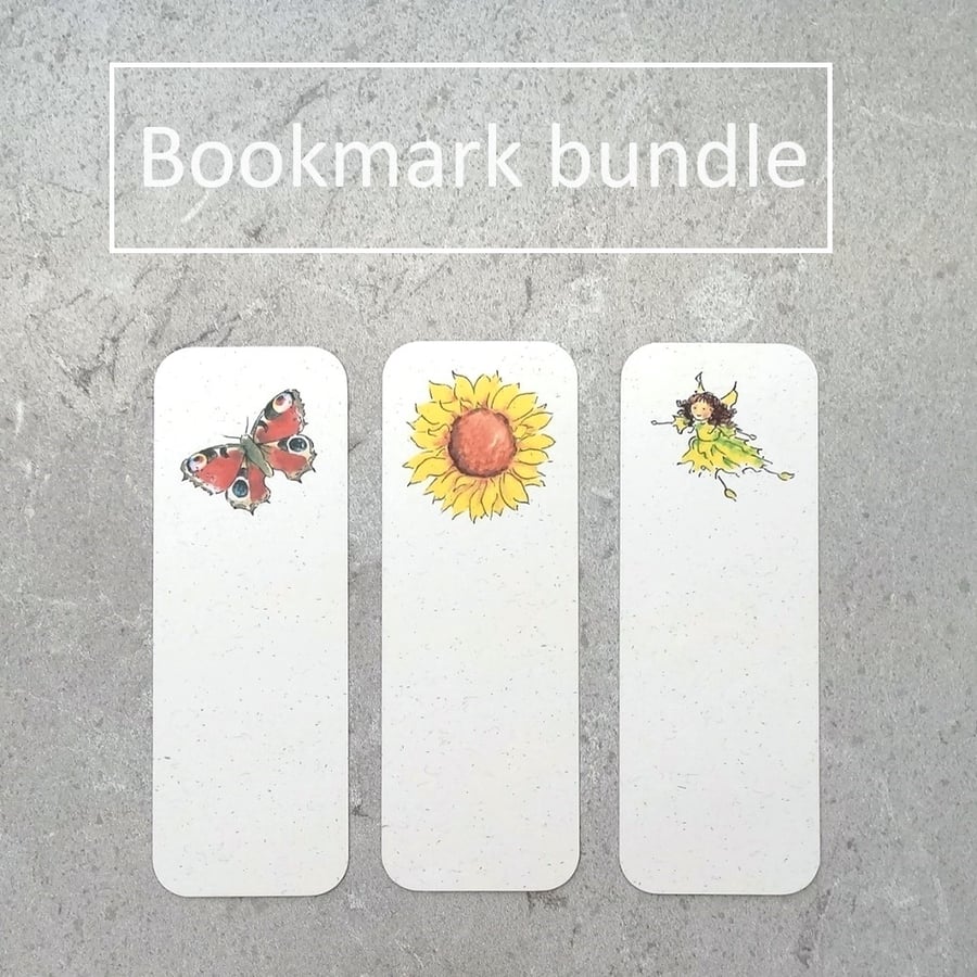 Bookmark Bundle Pack of 3 Bookmarks Eco Friendly