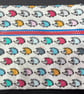 Small funky zipped pouch with tiny colourful hedgehogs - Image 2