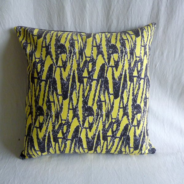 1950s vintage barkcloth cushion cover