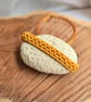 Adjustable Macrame bracelet - Yellow Gold Bracelet  - Image 8