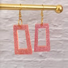 Sparkly Pink Earrings