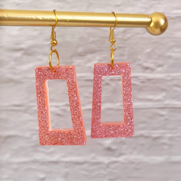 Sparkly Pink Earrings