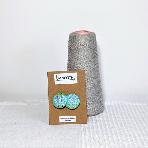 Handwoven Button Hair Bobbles