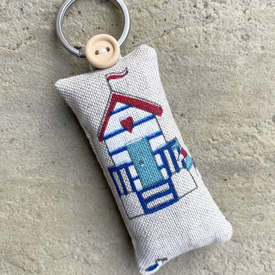 BEACH HUT No.2 KEY RING - lavender