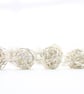 Statement Silver Wire Bead Bracelet Made by Hand - Image 3