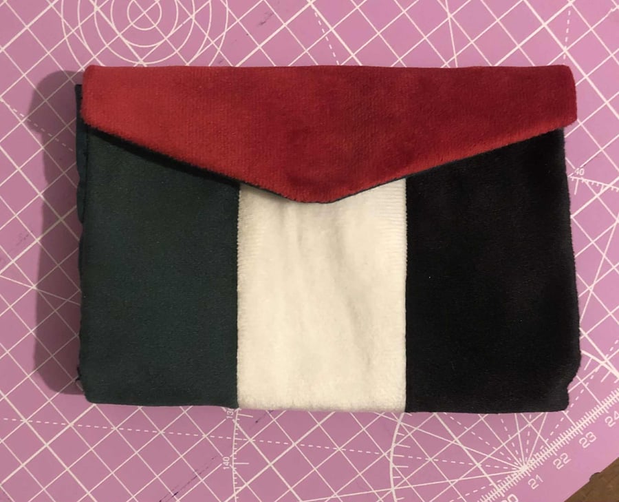 Velvet envelope purse