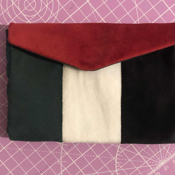 Velvet envelope purse