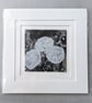 Summer Seconds Sea Inspired Printed Recycled Textile Art in double mount - Image 1