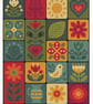 309 - Folk Hearts and Garden Quilt style Sampler Cross Stitch Pattern(PDF Chart) - Image 2