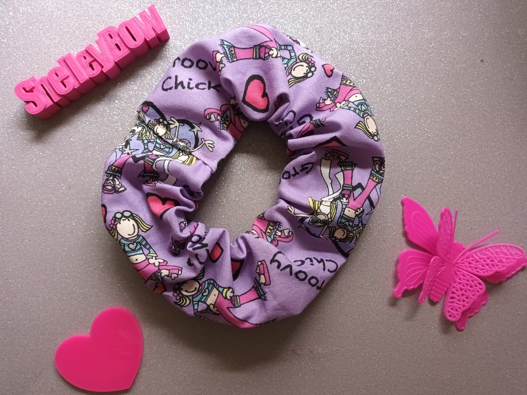 Groovy chick scrunchie
