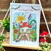 Birthday card ‘Fairy House illustration’