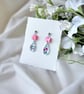 Acrylic Dainty Teardrop and Square Earrings - Image 4