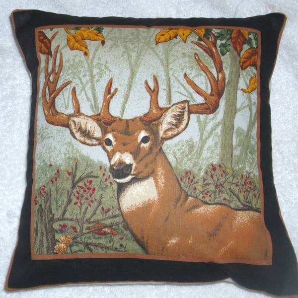 A Stag facing front left cushion 