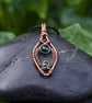 Copper Wire Wrapped Pointed Drop Pendant - Choice of Colours - Image 7