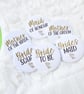 Hen Party Badges: White Bridal Party Badges
