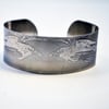 Surgical steel Raven Cuff, natural silver finish