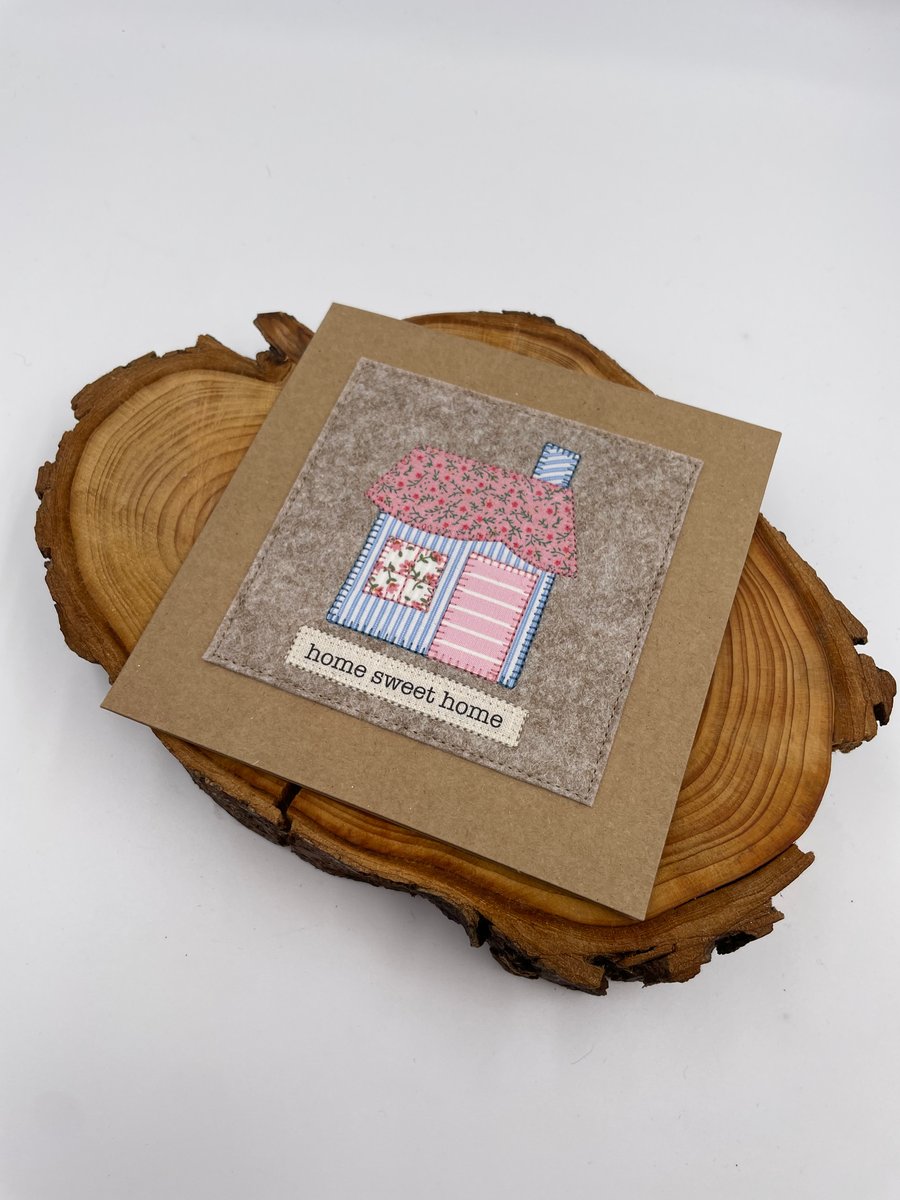 New home appliqué card