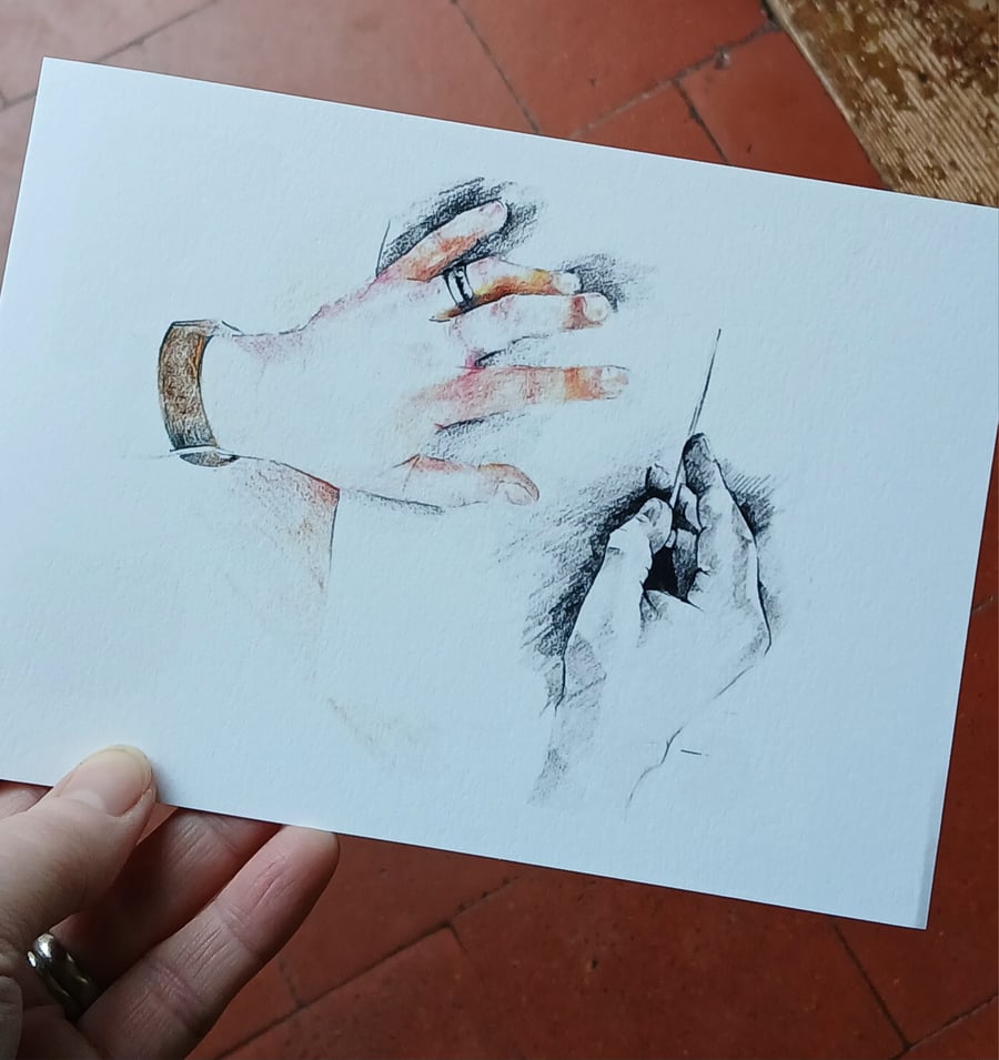 'The Maker's Hands', Greetings Card
