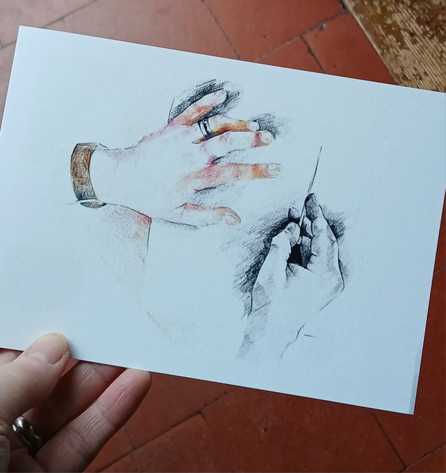 'The Maker's Hands', Greetings Card