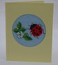 Card Cross Stitch Ladybird Card - Image 1