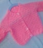 Baby's Brick Patterned Cardigan, New Baby Gift, Premature Sizes, Custom Make