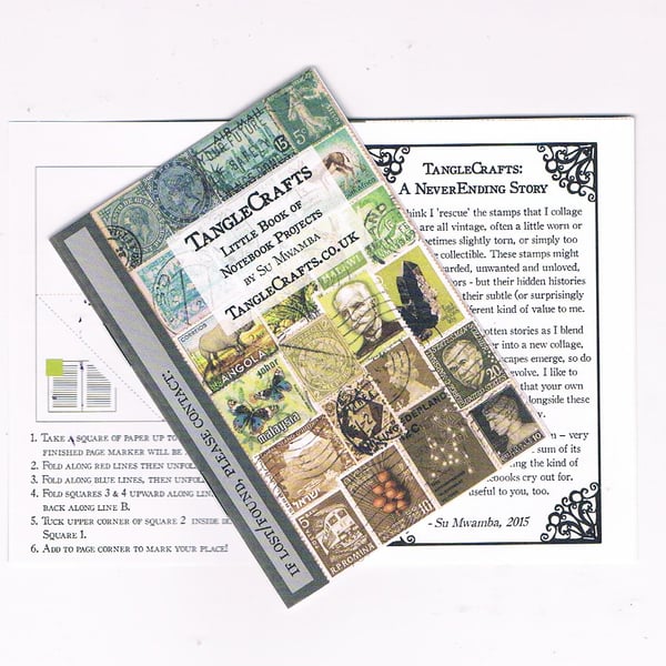 Little Book of Notebook Projects - mini zine DIY projects: bookmark, pocket etc