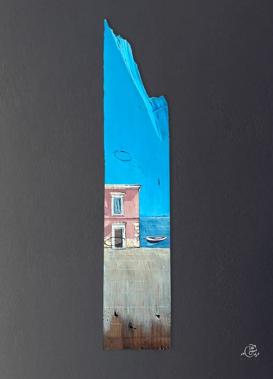 Velvet Sun original painting on wood