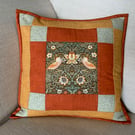 William Morris Panel Square Patchwork Cushion