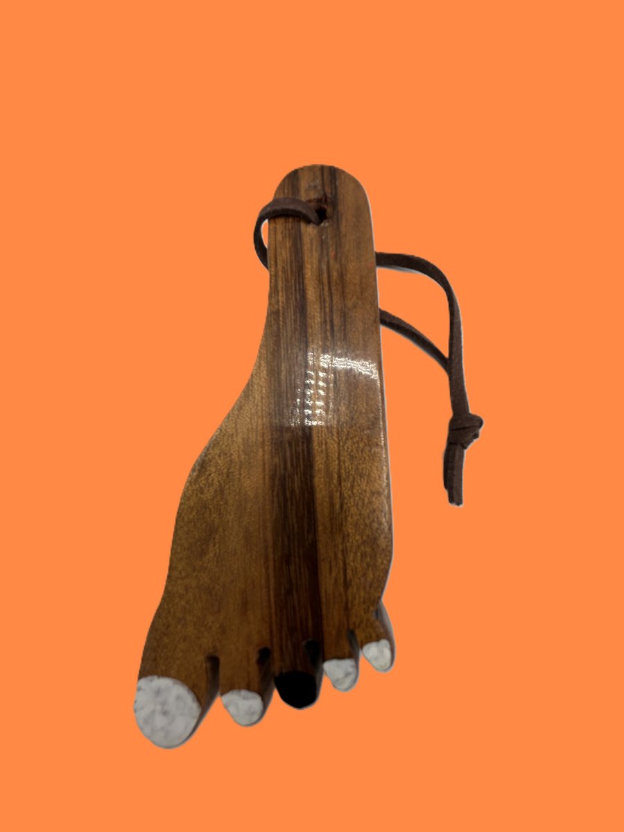 Funky Foot key fob in Tigerwood – SKU-FF8