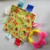 Snails & butterflies tagged teether - POST FREE UK only