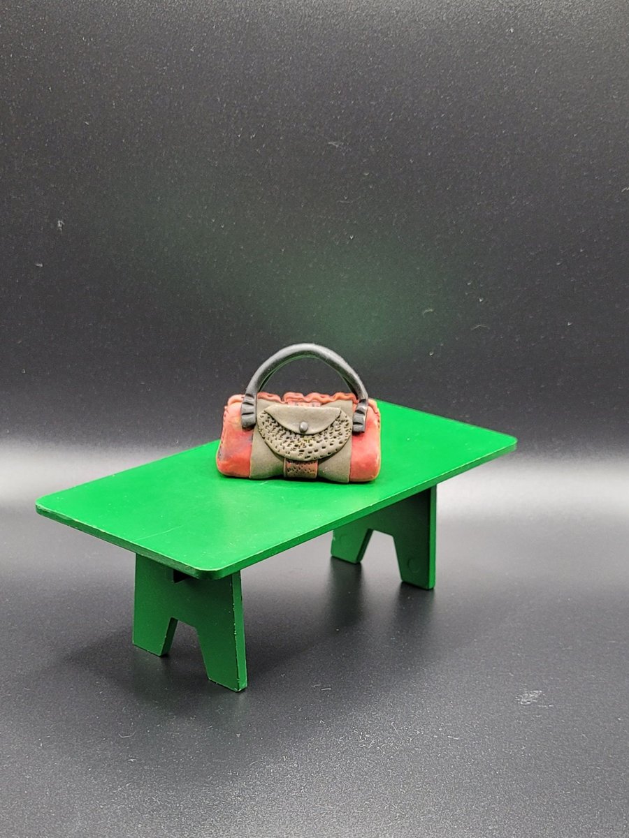 Polymer clay handbag 112 scale miniature novelty gift