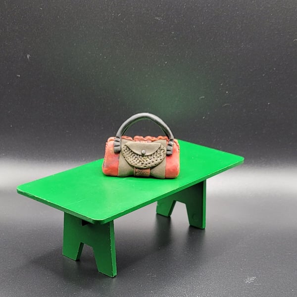 Polymer clay handbag 112 scale miniature novelty gift