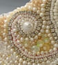 Ivory White Cultured Pearls, Ethiopian Opal & Zircon Beaded Bridal Tiara Crown  - Image 6